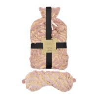 Large Hot Water Bottle With Eye Mask