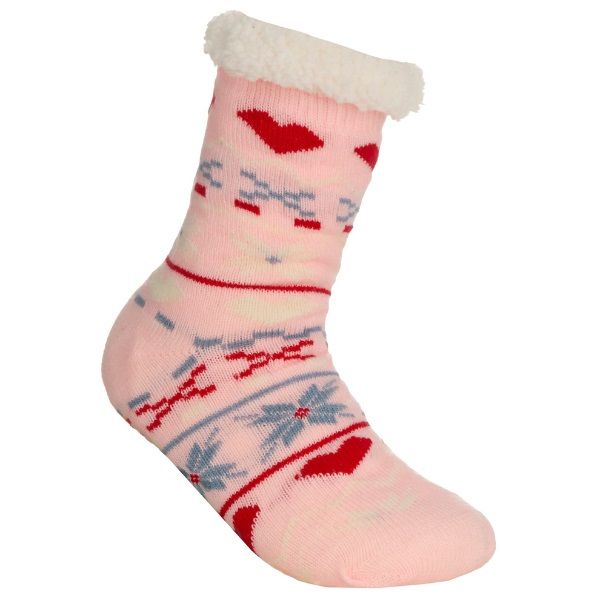 Lounge Socks Red Hearts
