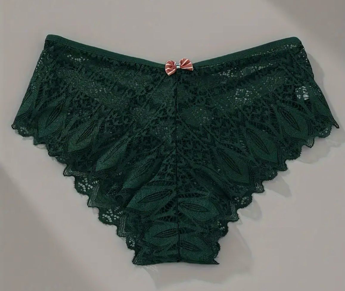 Green Lace Knickers Plus Size