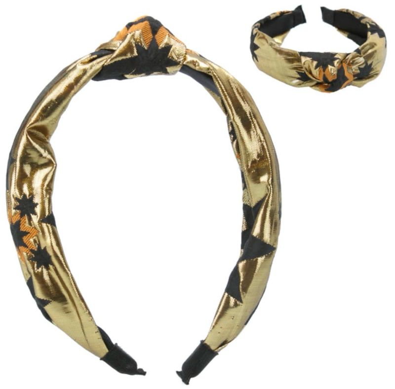 Gold Stars Jacquard Headband