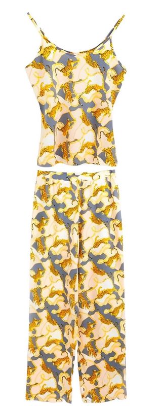 Rebranded Leopard Print Pyjama Set