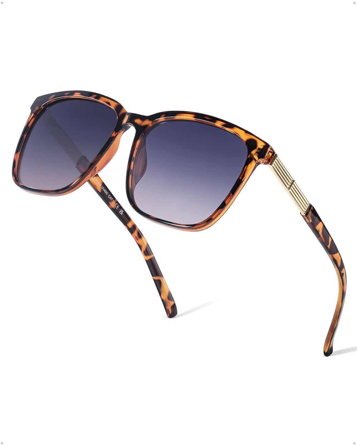 Leopard Print Polarized Sunglasses UV