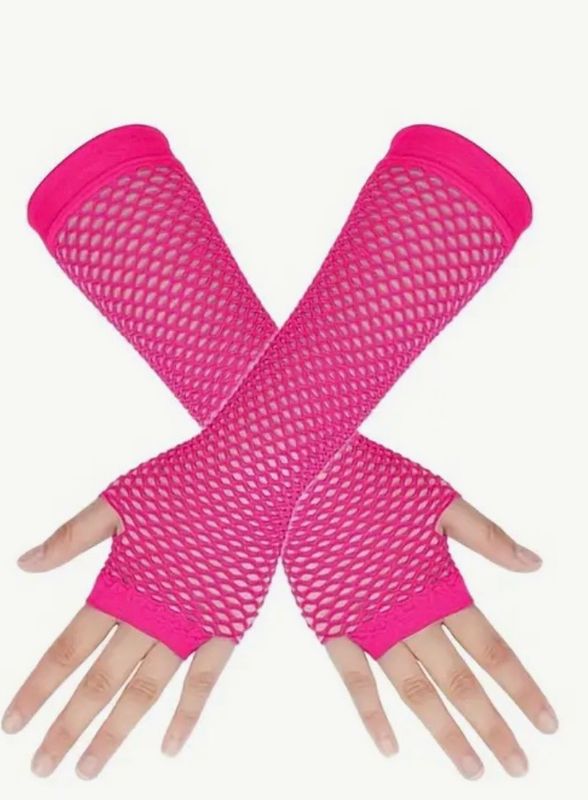 Fishnet Long Gloves