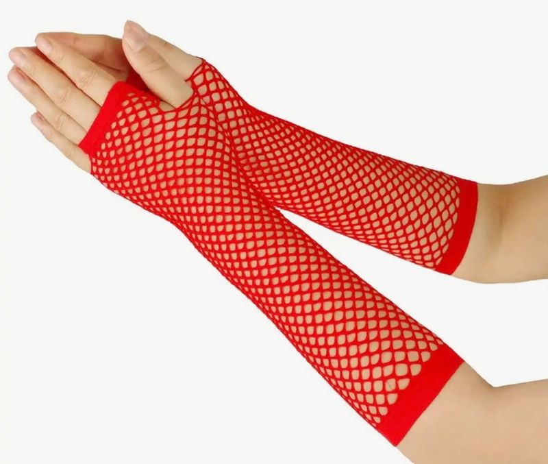 Fishnet Long Gloves