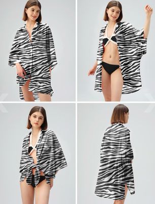 Bikini Cover Up Zebra