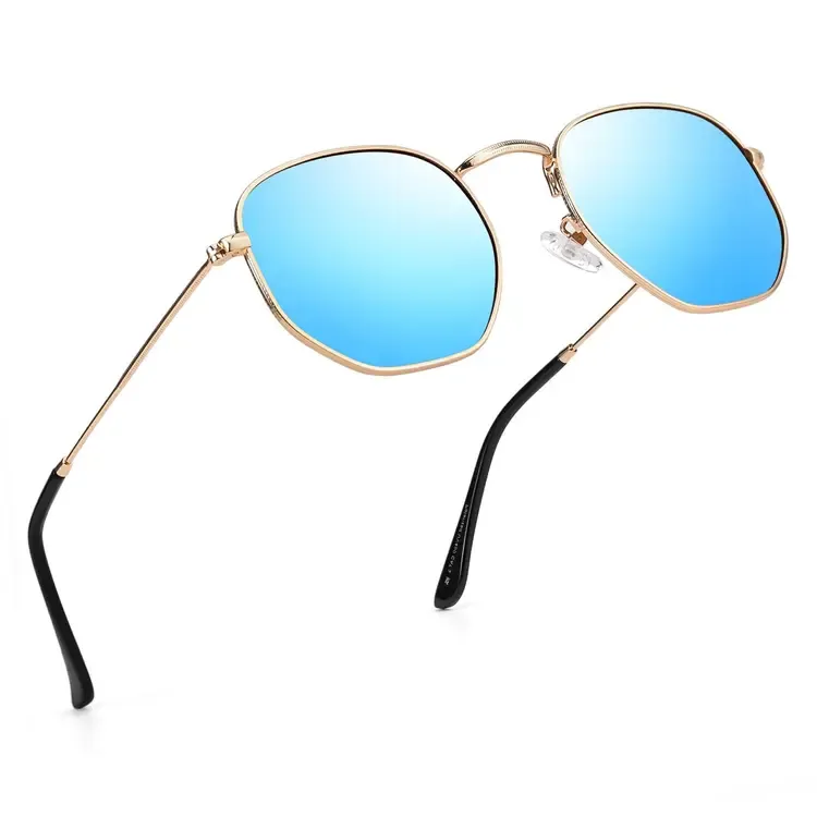 Blue Retro Polarized Sunglasses UV