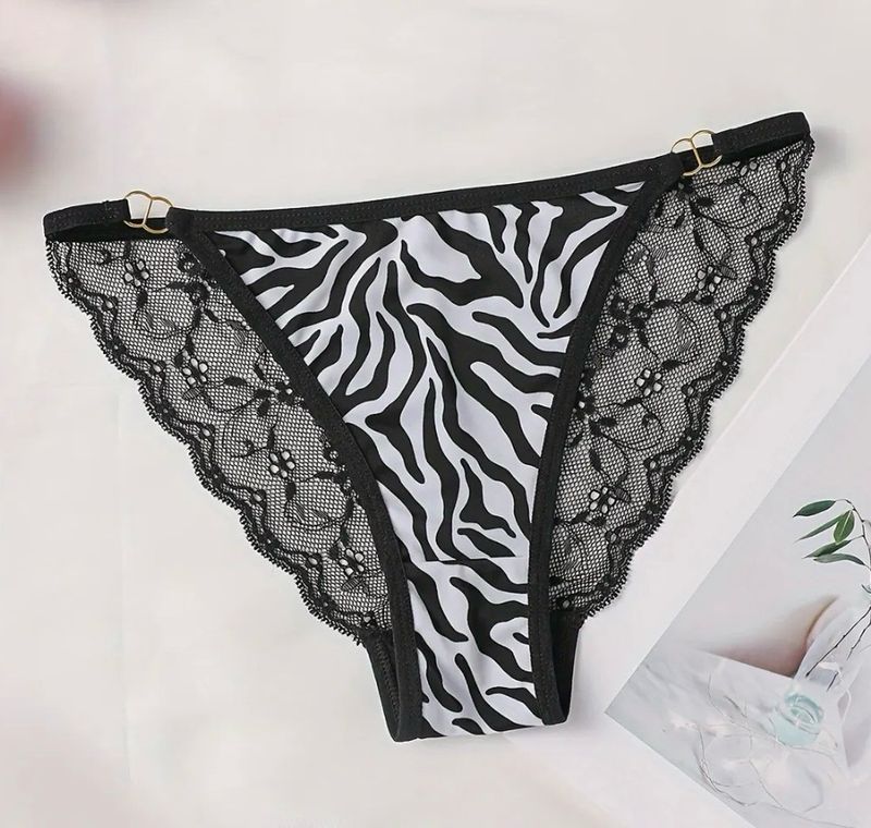 Elegant Briefs Zebra Print