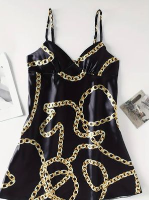 Classy Black Satin Nightie