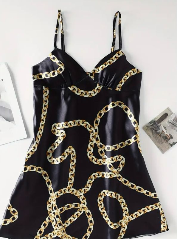 Classy Black Satin Nightie