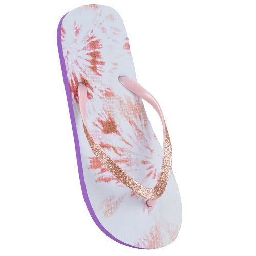 Ladies Tie Dye Print Flip Flops