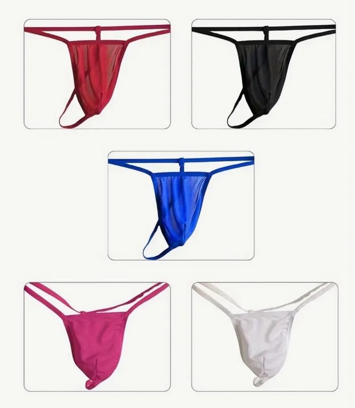 Men Sheer Thong Panties