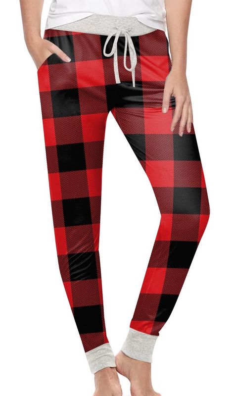Pyjama Bottoms Red And Black