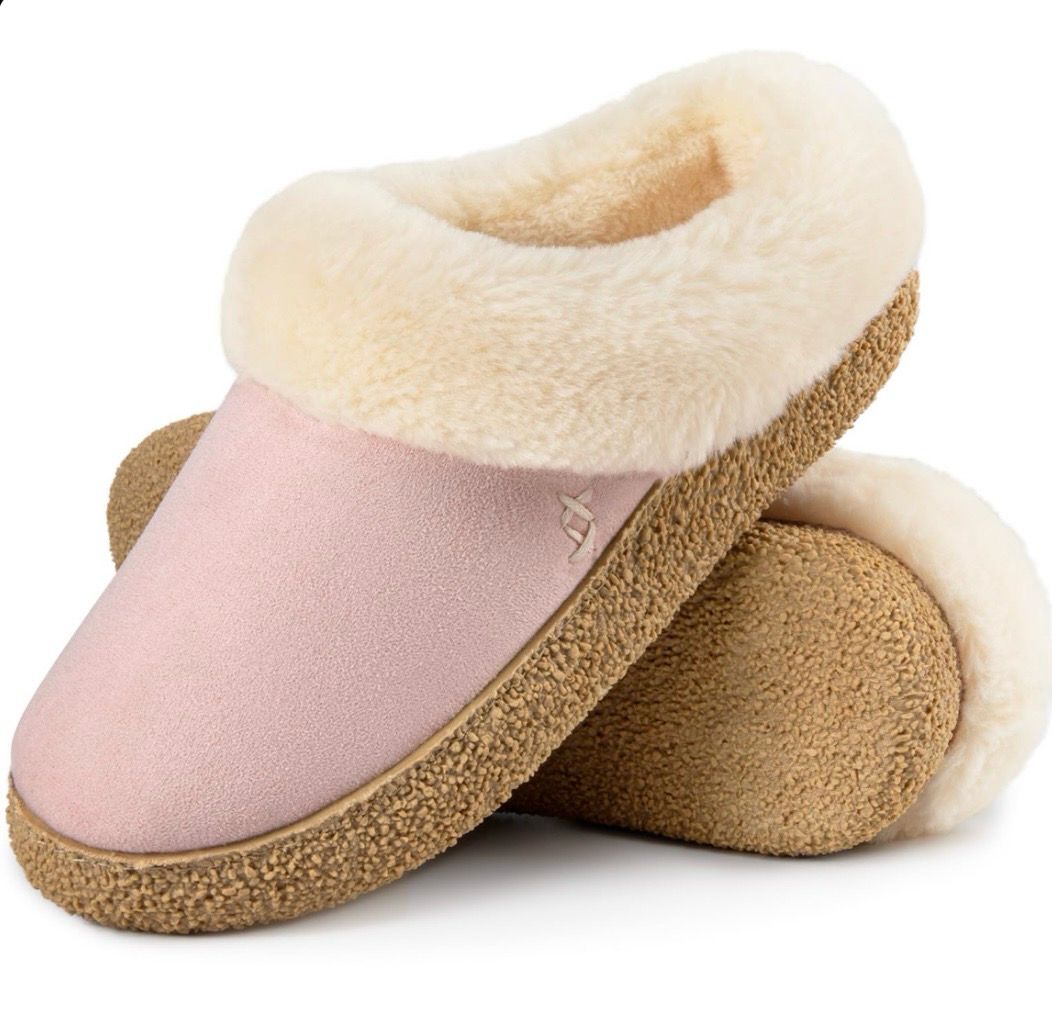 Memory Foaming Non-slip Pink Slippers