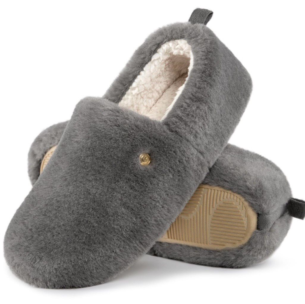 Wool Non-slip Pull On Slippers