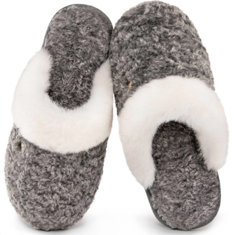 Faux Alpaca Pink Slippers
