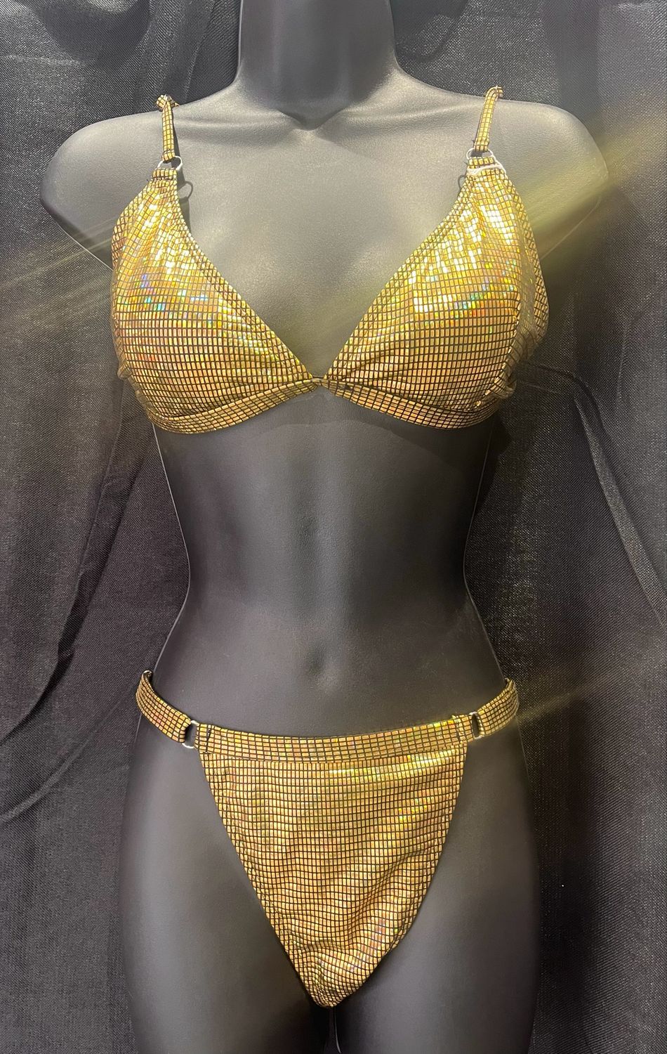 Unique Gold Bikini Set
