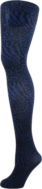 Pretty Polly Tights Animal Print Indigo