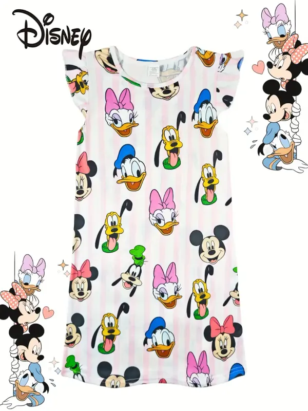 Cartoon Night Dress For Girls