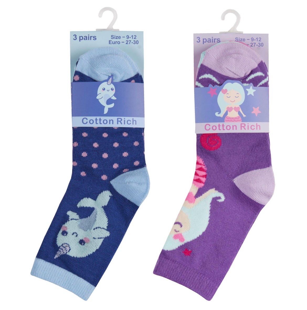Cotton Rich Kids Socks