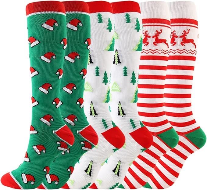 Festive Compression Long Socks