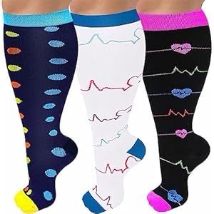 Long Compression Socks Plus Size