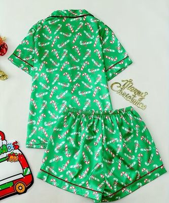 Satin Christmas Pyjamas Set