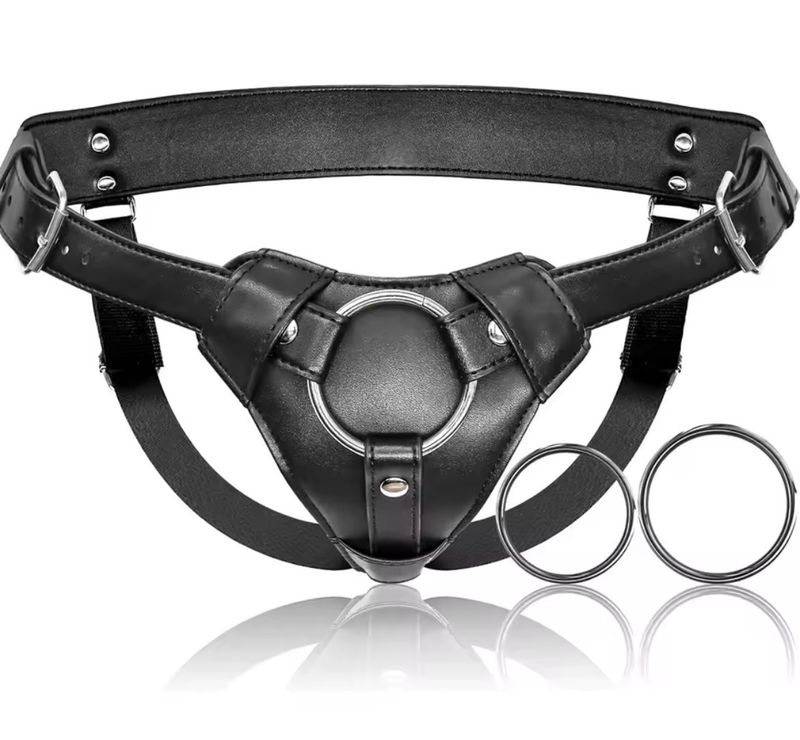 Leather Dildo Harness