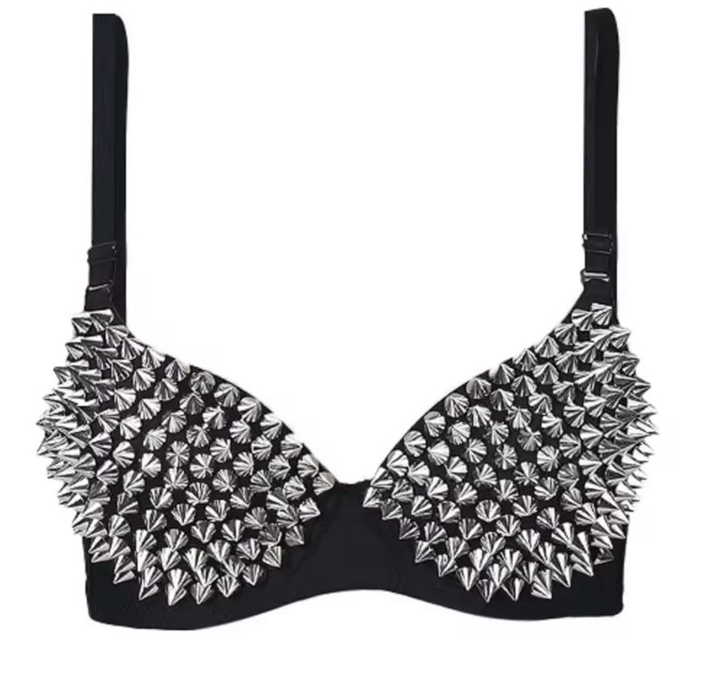 Sexy Spike Studs Bra