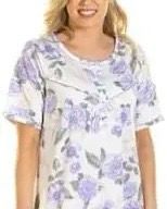 Short Sleeves Cotton Nightie L/XL