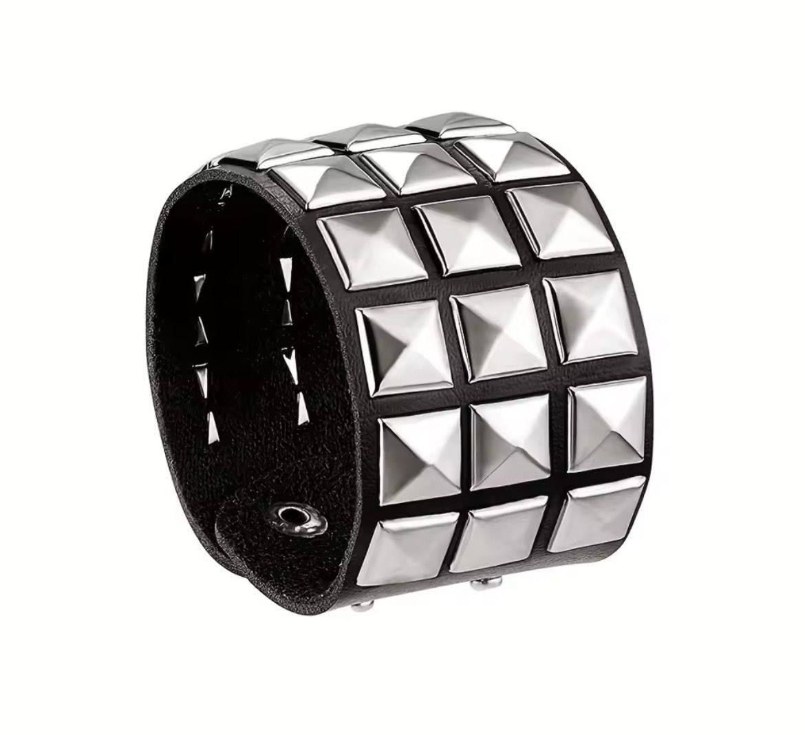 Studded Leather Bracelet