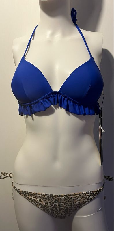 Leopard Print Bikini Set Size S