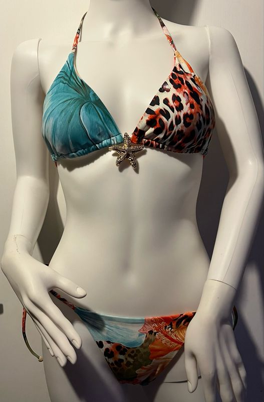 Sexy Bikini Set Multicolour Leopard Print