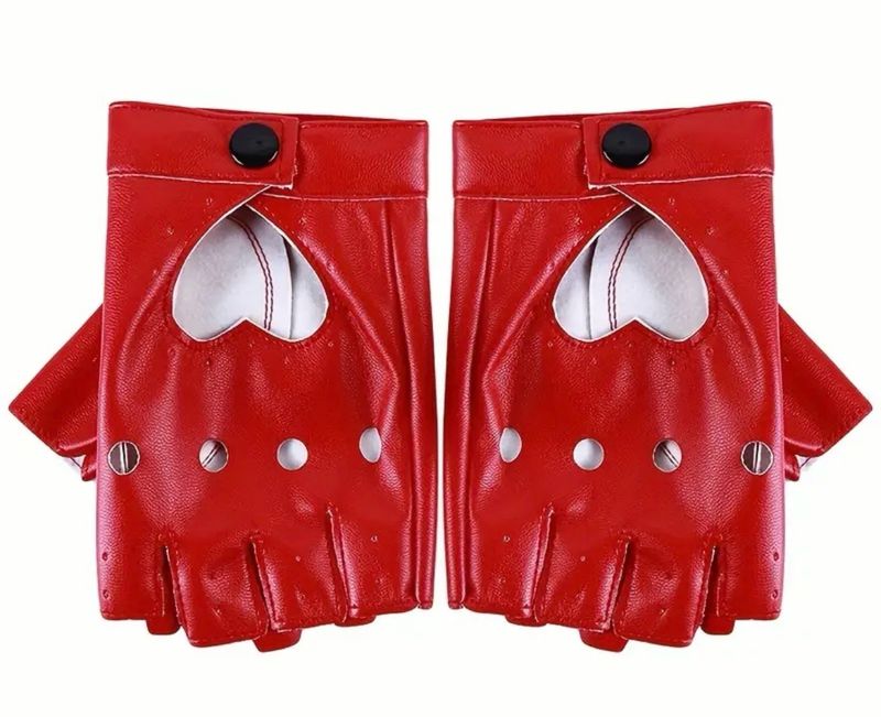 Red Fingerless Gloves