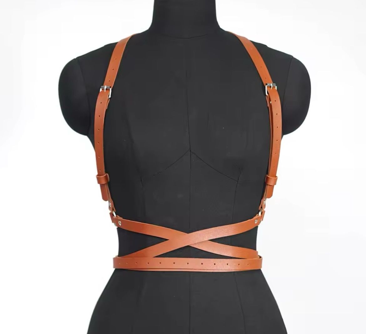 Brown Chest Wrap Belt