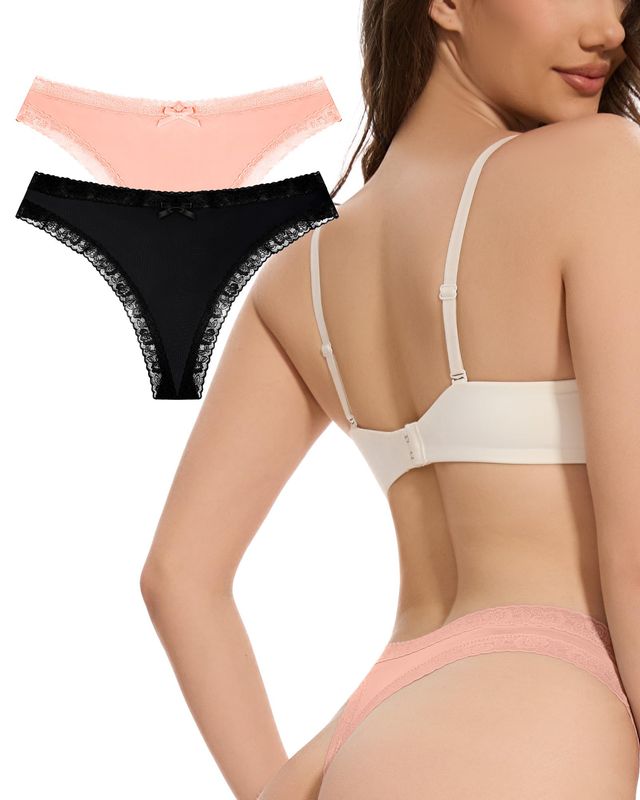 Seamless Ultra Thin Lace Thongs