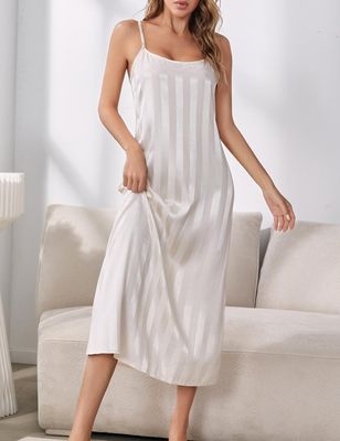 Satin Nightdress With Dressing Gown