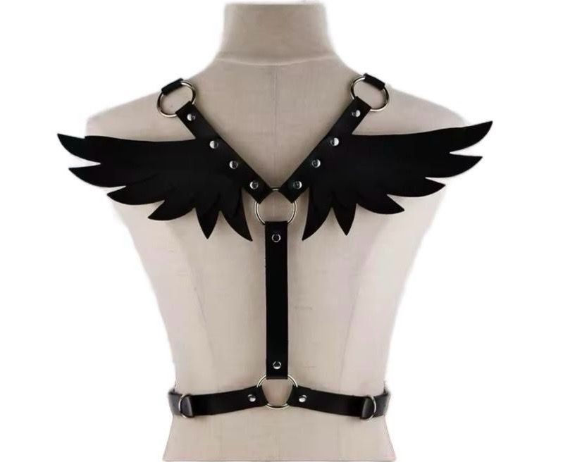 Leather Harness With Wings