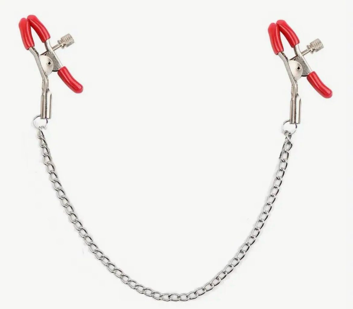 Nipple Pressure Clips With Chain Different Colours
