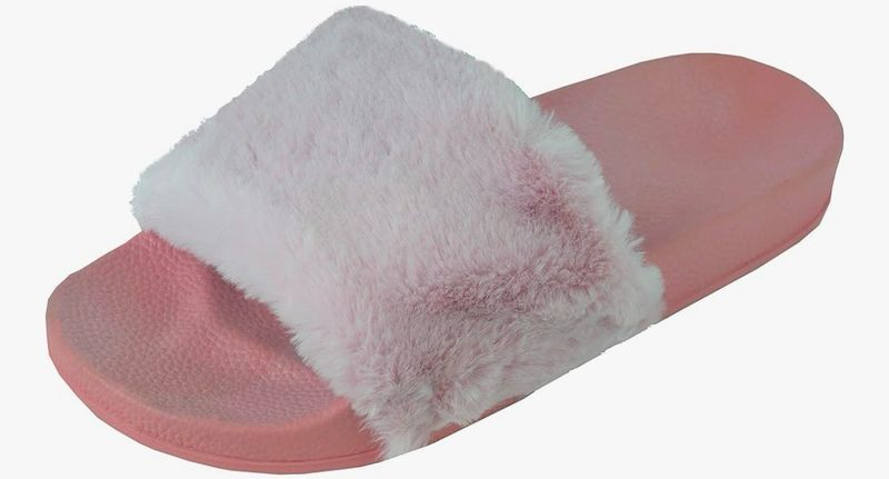 Faux Fur Sliders Size 5