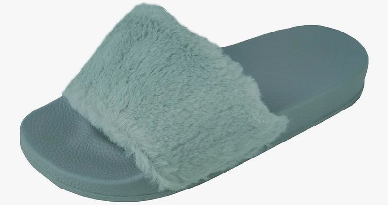 Faux Fur Sliders Size 5