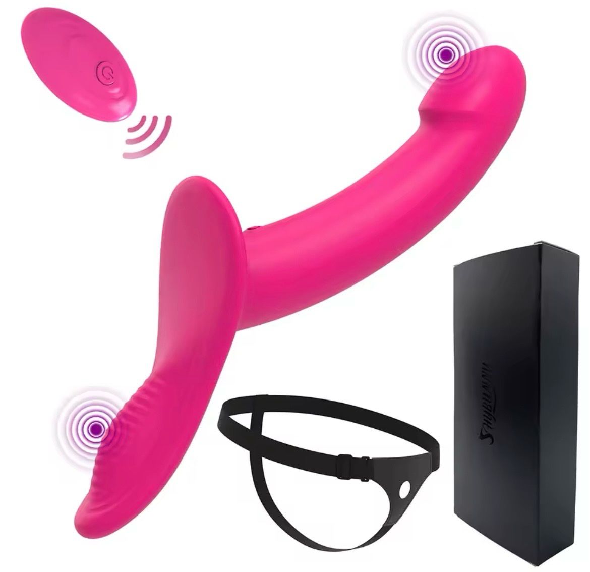 Vibrating Dildo With Harness