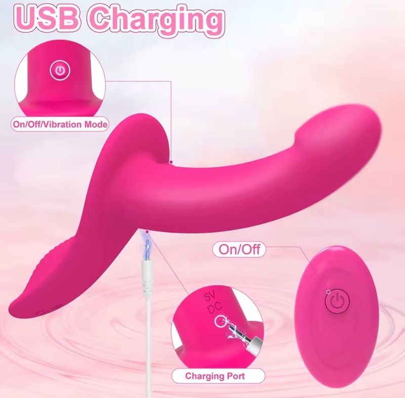 Vibrating Dildo With Harness
