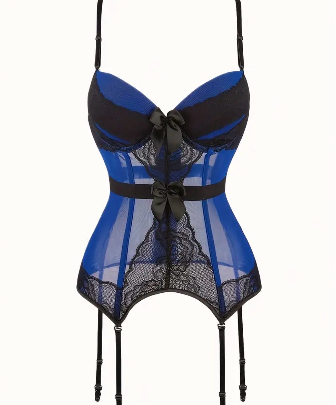 Sexy Blue Corset Plus Size