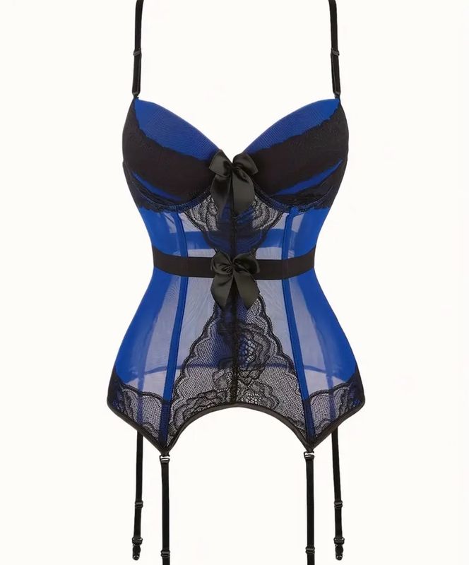Sexy Blue Corset Plus Size
