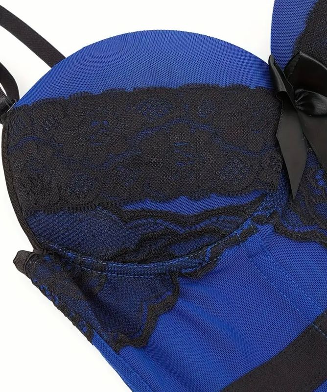 Sexy Blue Corset Plus Size