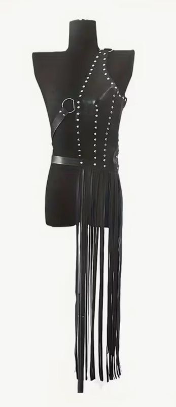 Leather Fringe Dress