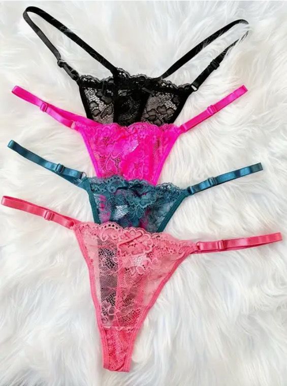 Sexy Adjustable Lace Thongs
