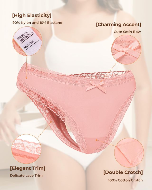 Seamless Ultra Thin Lace Thongs
