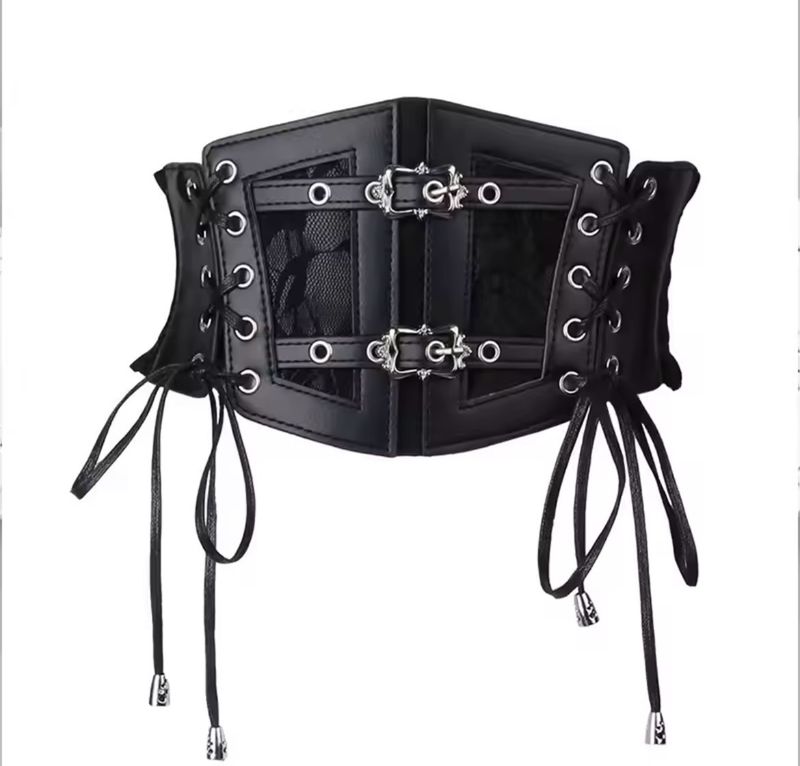 Waist Corset Elastic Belt With Lace