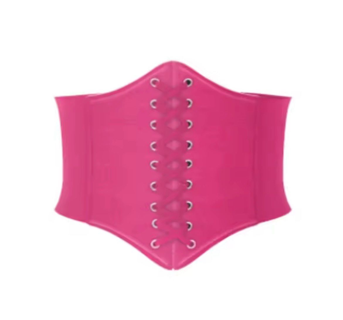 PU Leather Corset Elastic Belt Plain